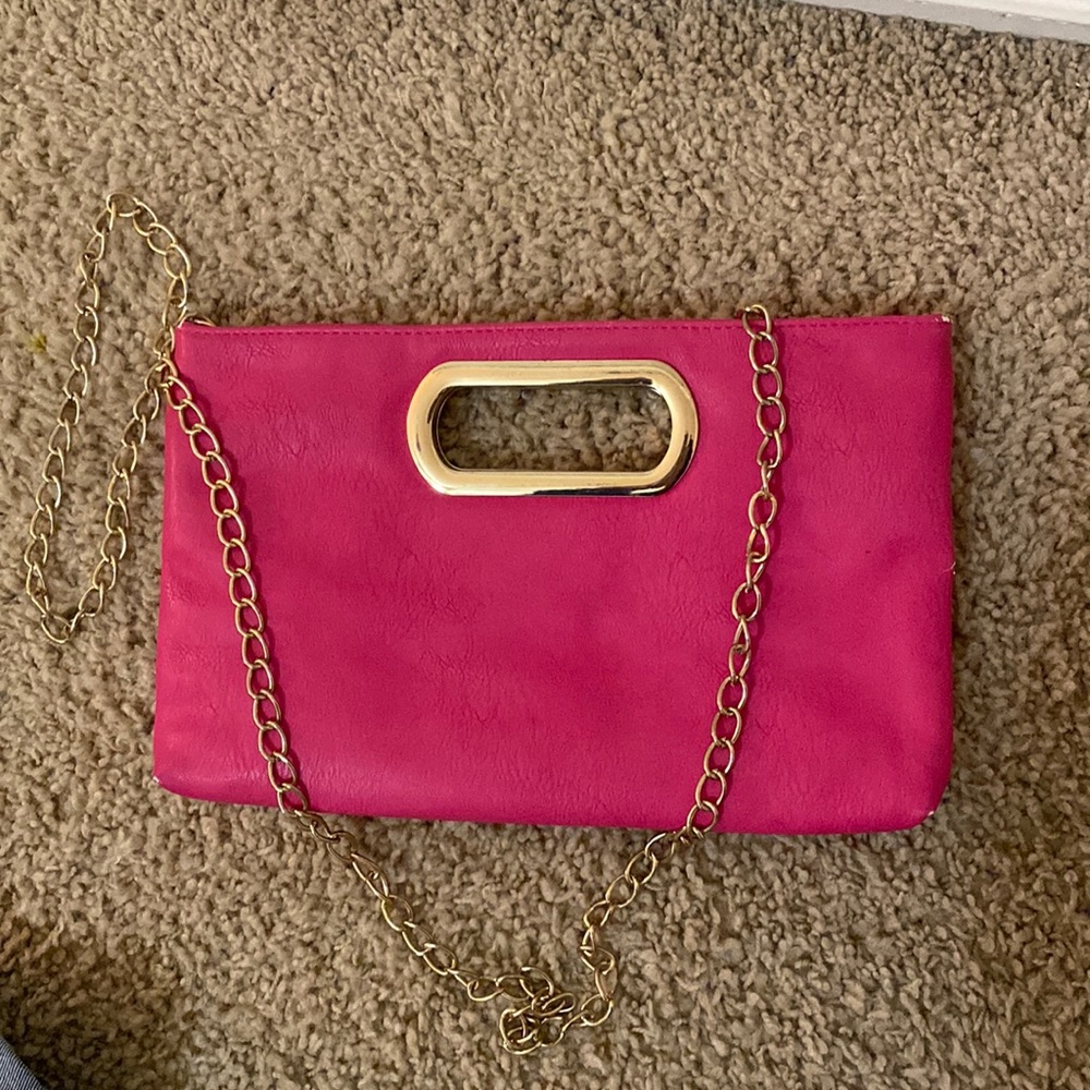 Hot Pink Charming Charlie Clutch